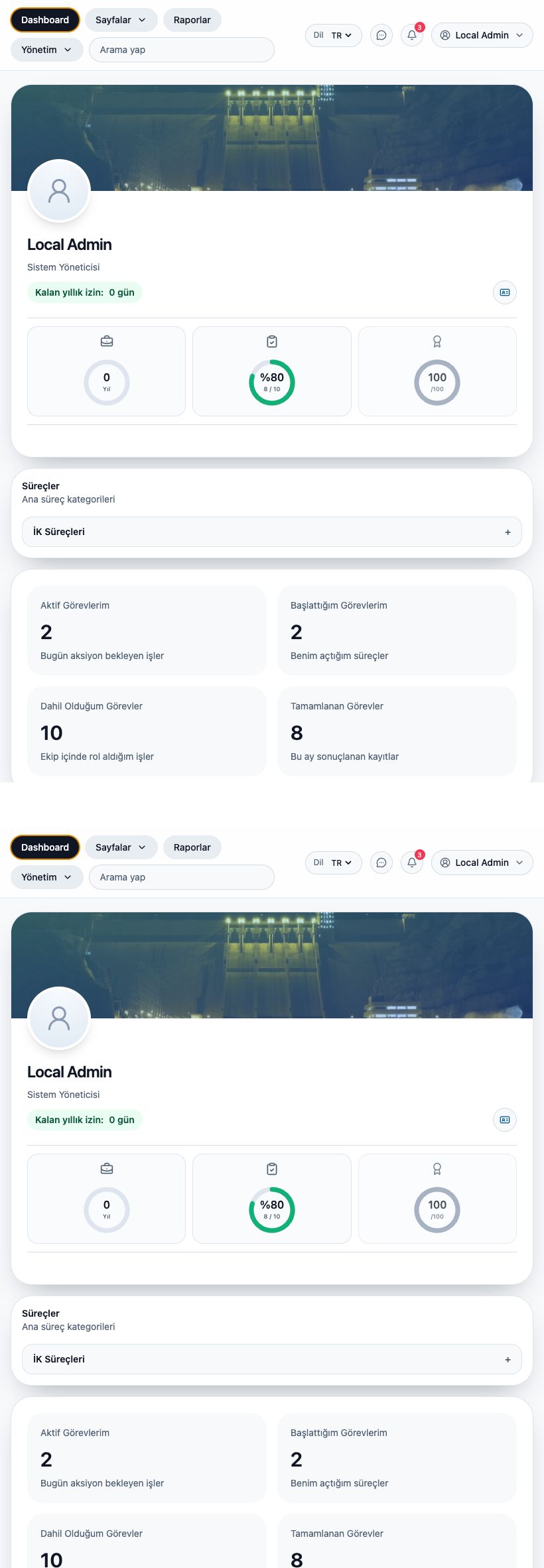 DigitalPlant tablet dashboard ekranı